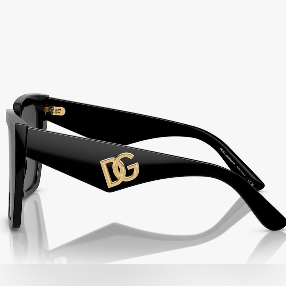 Dolce & Gabbana Bold Black Sunglasses - Picture 2 of 9